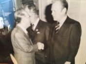 Grandpa meeting Gerald Ford
